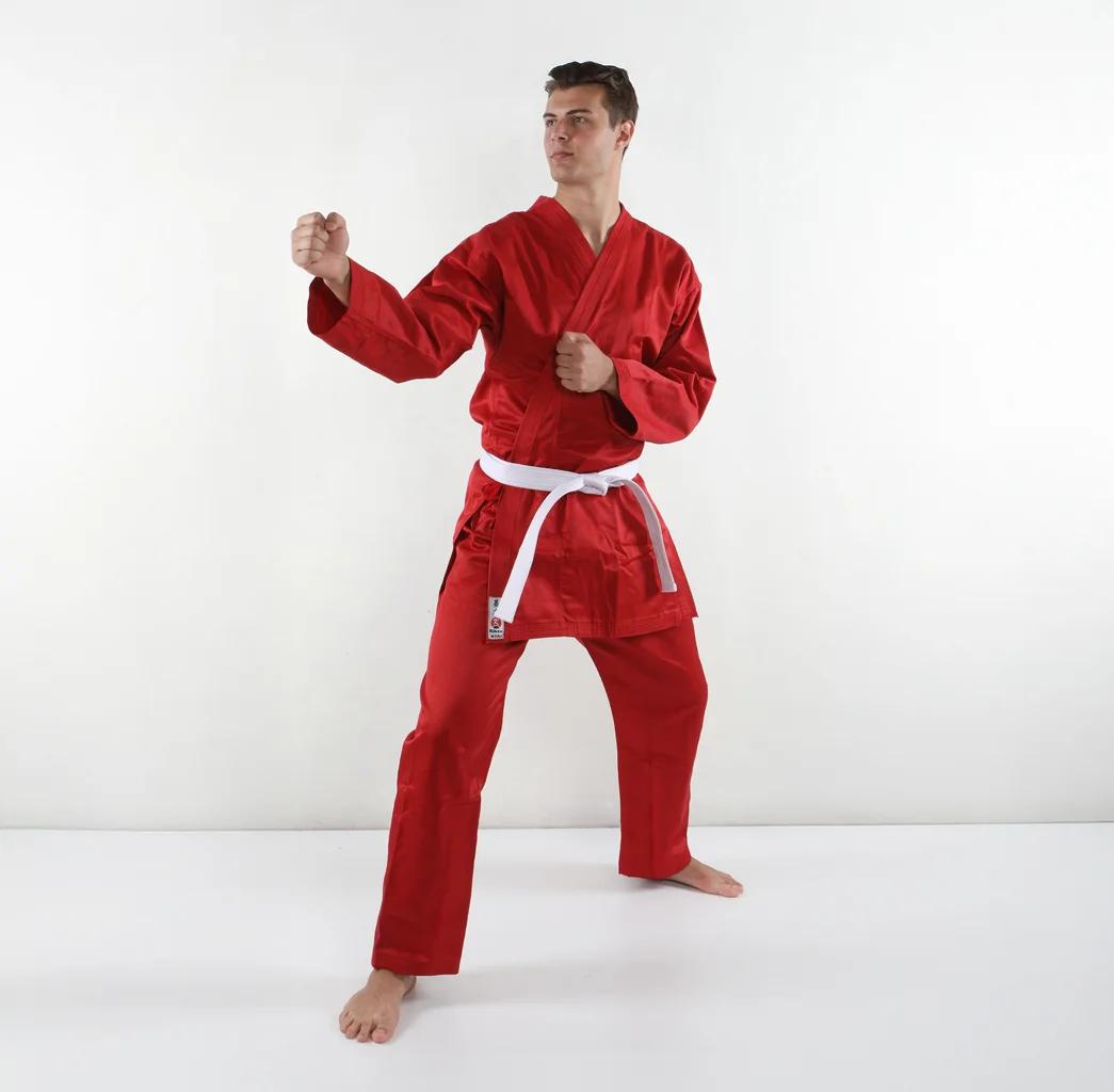 KİHON KİAİ KARATE ACEMİ ELBİSESİ KIRMIZI